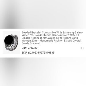 Handmade Beaded Watch Bracelet